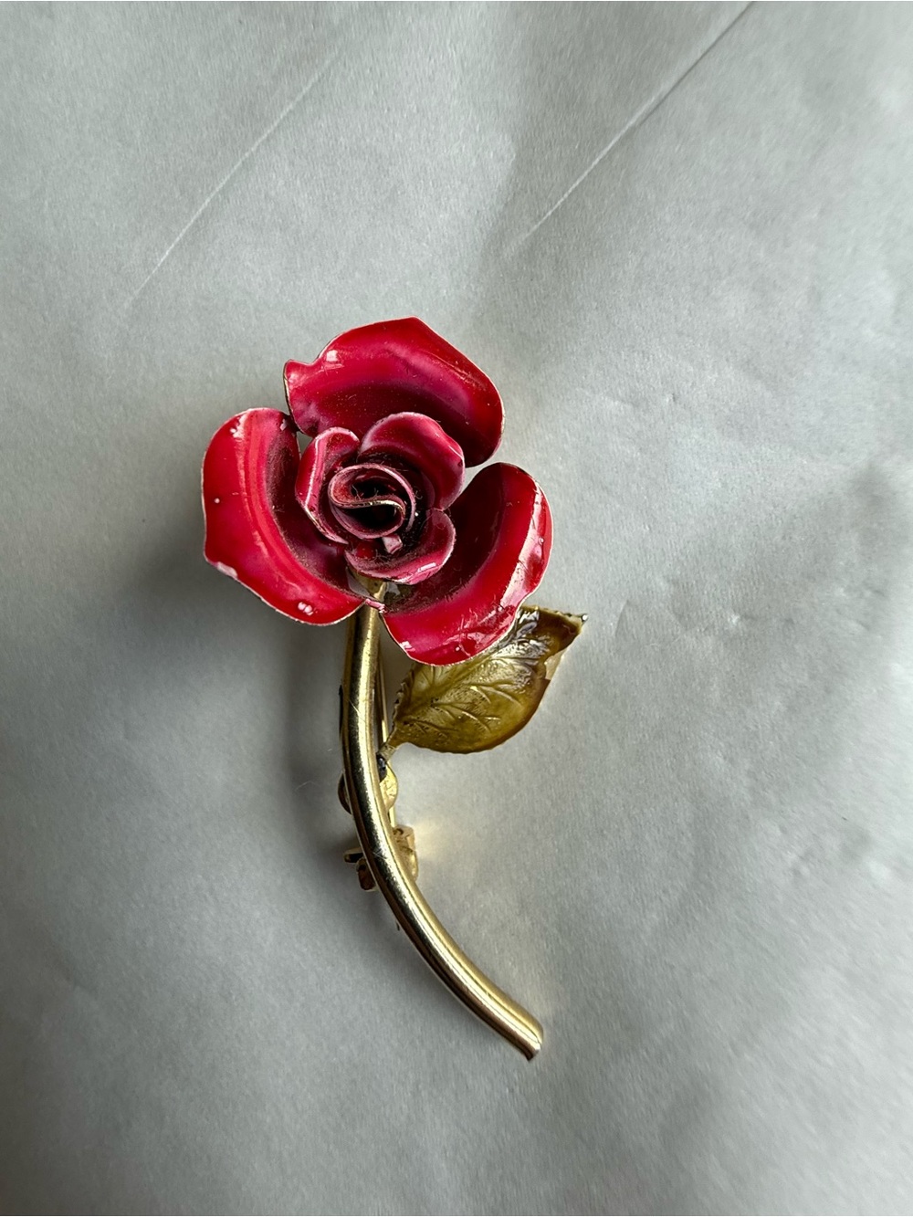 Vintage Rose Brooch Pin